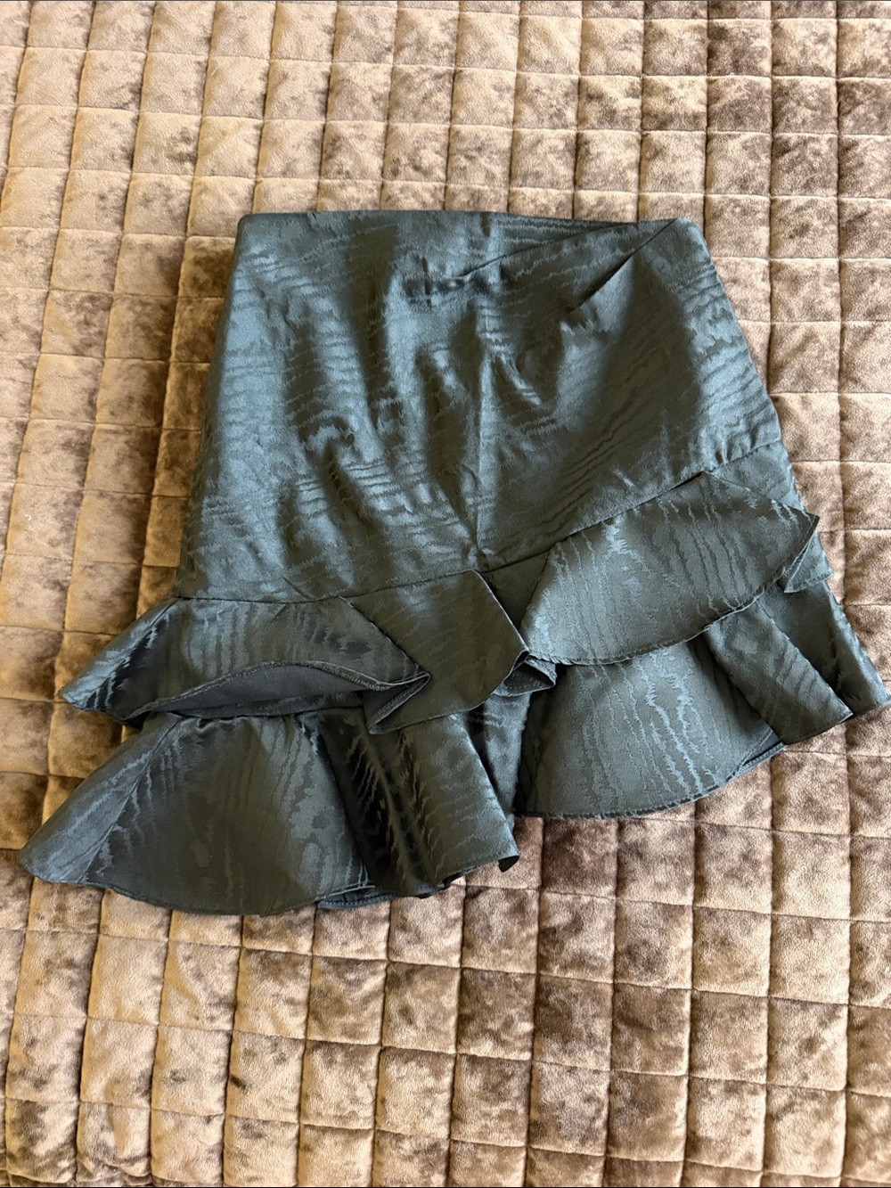 Zara Ruffle-Trim Mini Skirt